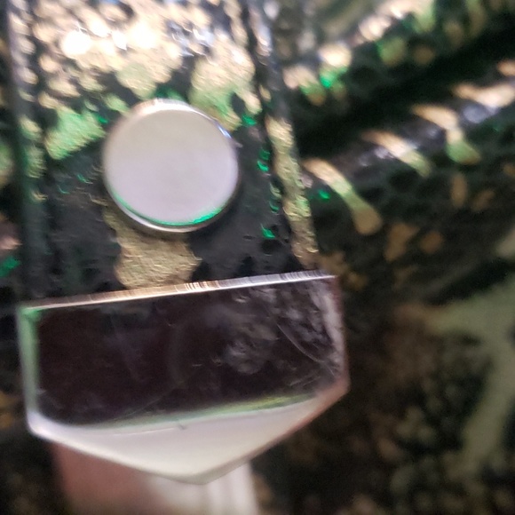 apc Black & Gold Snakeskin Print Bag EUC - Picture 15 of 15